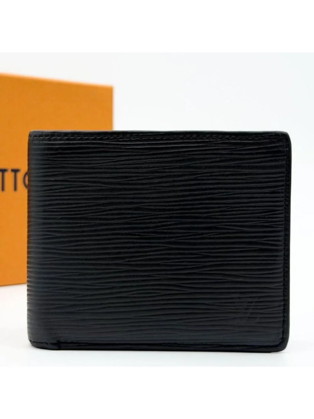 Louis Vuitton Portefeuille Marco NM Black Leather Wallet